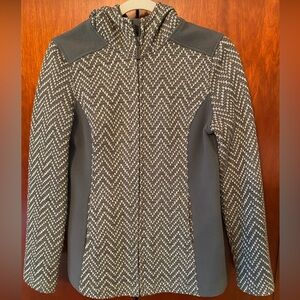 Fleece and Knit Hooded Jacket